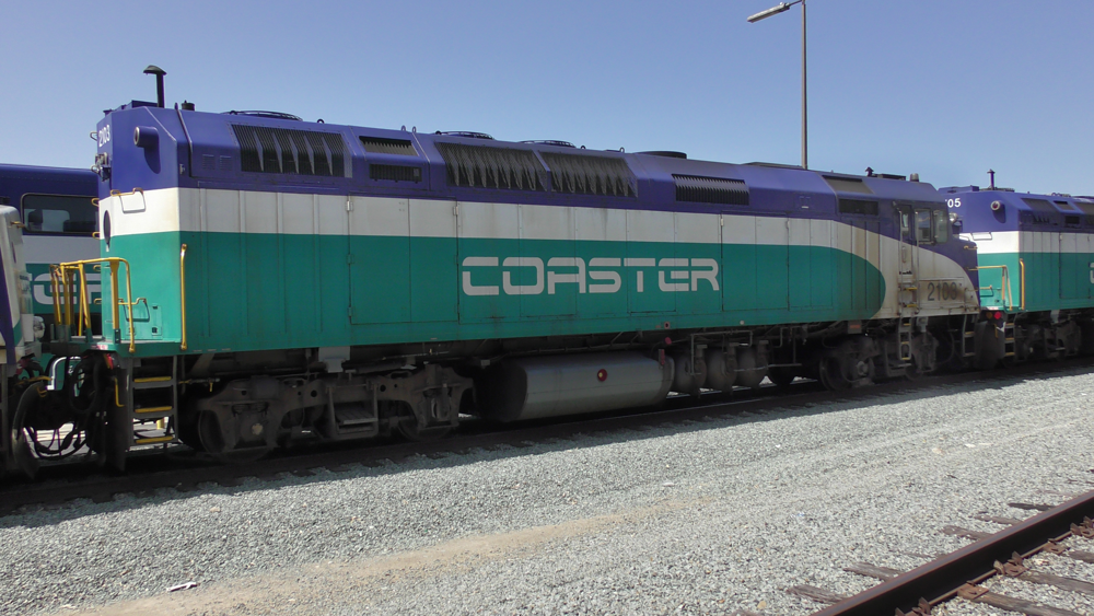 SDNX 2103 at the Stuart Mesa Maintenance Facility in Oceanside, CA